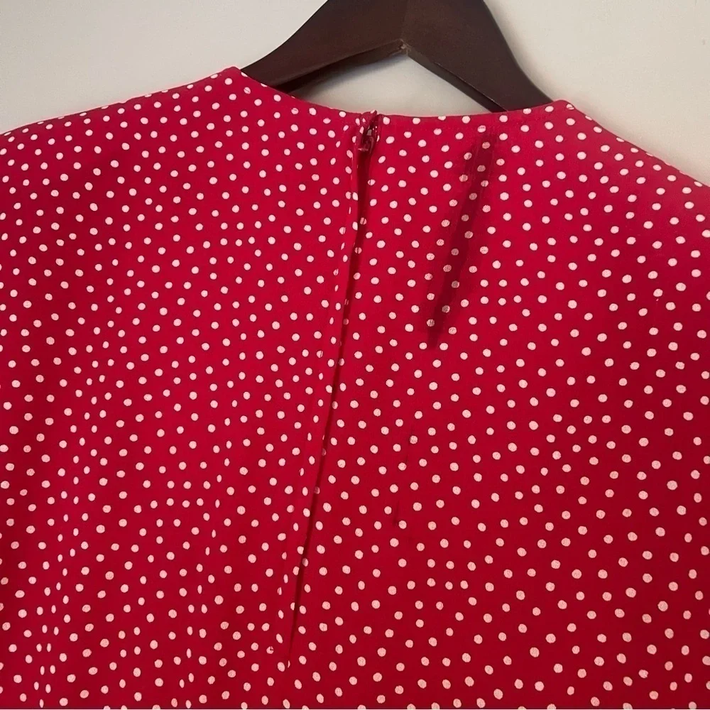 Liz Claiborne | Red and White Maxi w/ shoulder pads | size 6